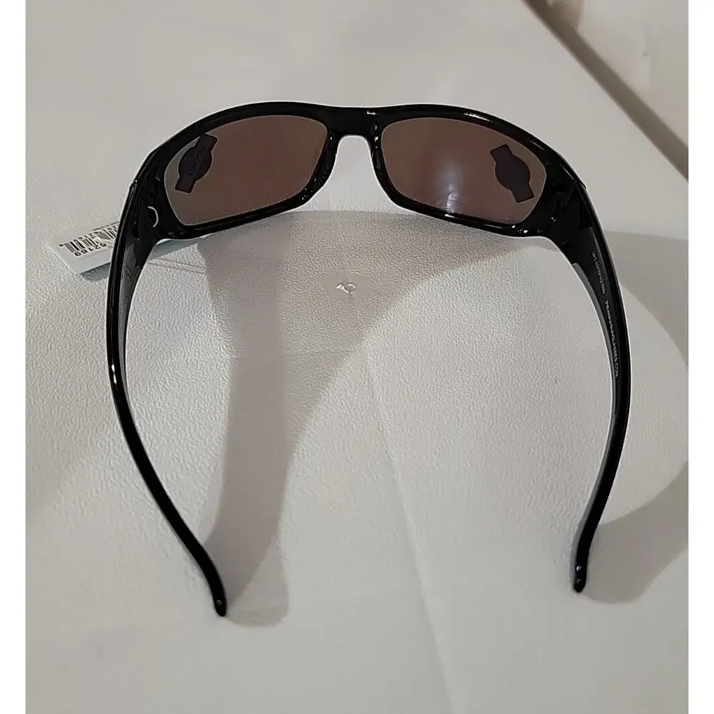 Piranha Sport Flex Temple Wrap Sunglasses Sleek Black Frames Gray Arms 62169